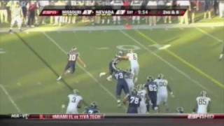 Nevada Read Option Dive vs Missouri QB keep [upl. by Enilegnave]