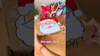 Decoremos una caja para navidad lettering manualidades letrasbonitas cajaspersonalizadas diy [upl. by Sacrod884]