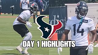 Houston Texans ROOKIE Minicamp Day 1 Highlights Kamari Lassiter LOOKING SCARY in DB Drills 😳 [upl. by Yarg]