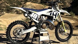 First Ride 2018 Husqvarna TC125 2 Stroke  Motocross Action Magazine [upl. by Ethelstan463]