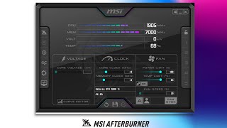 Обновили приложение MSI Afterburner  Поменялся дизайн и добавили энергопотребление видеокарты [upl. by Veats]