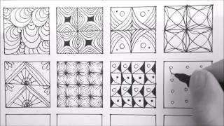 Patterns For Doodling  24 Doodle Patterns Zentangle Patterns Mandala Patterns [upl. by Rudiger122]