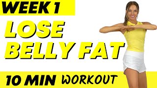 Lose Belly Fat Workout  10 Minute Workout  10 Exercises to Lose Belly Fat  Do this for 7 Days [upl. by Marteena]