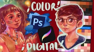 COMO DIBUJAR A COLOR EN PHOTOSHOP PROCREATE ETC [upl. by Vivienne916]