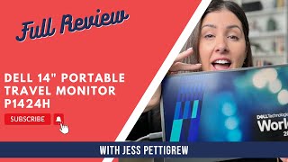 Dell 14quot Portable Travel Monitor  P1424H Full Review [upl. by Houser]