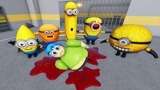 🏰MINIONS BARRY PRISON RUN OBBY NEW GAME  PLAYING as MISS T FULL GAMEPLAY roblox obby [upl. by Hildy]