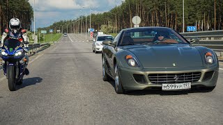 Ужасные 27 ПОПЫТОК ОБОГНАТЬ FERRARI 599 GTB 620 сил на AUDI A7 498 сил [upl. by Naimaj840]