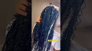 Boho twists💓💓 braid protectivestyles hair haircare senegalesetwists hairstyle [upl. by Aremihc92]