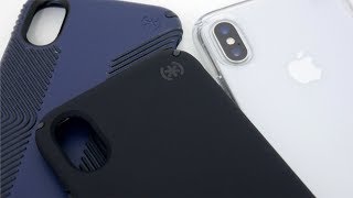 Speck Presidio Grip vs Pro vs Stay Clear Cases for iPhone XS [upl. by Eilegna]