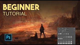 Learn to Paint in 5 minutes  Digital Painting Photoshop Tutorial Beginner [upl. by Hanschen]