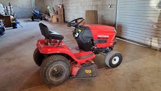 Daddy has a new toy 😎  a 2022 Craftsman T110 Riding Mower [upl. by Nigam]