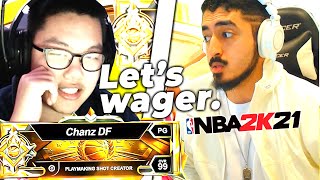 I reunited with Zirinic to wager a LEGEND for 1000 NBA 2K21 [upl. by Lyndsay]