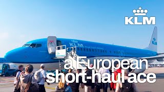 KLM 737800 Economy Class  Amsterdam ✈ London Heathrow [upl. by Nolaj]