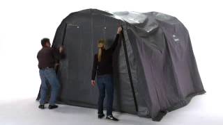 ShelterLogic Round Shed Autoshelter Garage in a Box 10x10x8 70435 [upl. by Gulick]