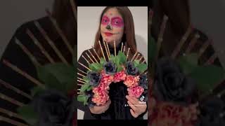 Diadema Catrina hecha en casa parati viralshorts reels tendencia [upl. by Nadirehs]