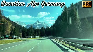 Bavarian Alps Germany in 4K  Road tour Austria Germany Border [upl. by Karina16]