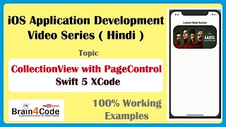 UICollectionView with UIPageControl in Swift 5 XCode  Create Horizontal Scrolling of Images [upl. by Jeffers]