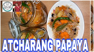 ATCHARANG PAPAYA  PICKLED PAPAYA  ATCHARA PAPAYA  RNB LUTONG PINOY [upl. by Chace]