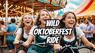 Oktoberfest 2024 Wild Rides amp Hilarious Moments at Munich’s Devil’s Wheel Teufelsrad [upl. by Aneelahs955]