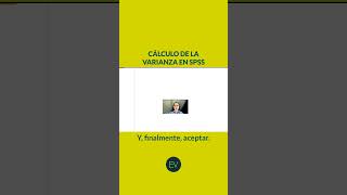 Cómo calcula la VARIANZA y DESVIACIÓN ESTÁNDAR en SPSS [upl. by Aryt]