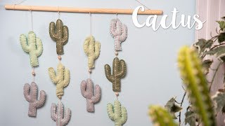 How to Make Hanging Cactus Décor  Sizzix [upl. by Abraham624]