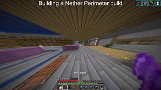 Building a Nether Perimeter Mega Build8400 DaysLofi Music No Commentary [upl. by Danielle]