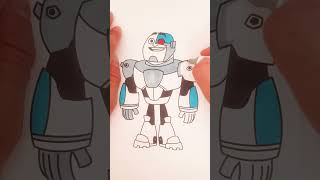 Coloring Cyborg shorts [upl. by Taryne680]