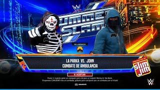 WWE 2K24  La Parka VS John  Ambulance Match  Summerslam  Universo Año 4 [upl. by Rurik]