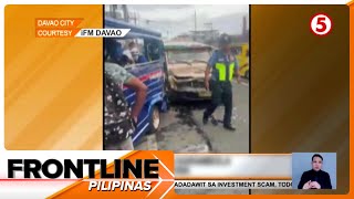 9 sugatan sa karambola ng 4 na sasakyan sa Davao City  Frontline Pilipinas [upl. by Cranford]