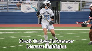 Derek Hedworth Summer Lacrosse Highlights Class Of 2024 [upl. by Lalib]