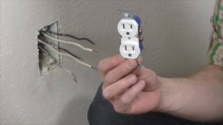 How to replace an electrical outlet [upl. by Francklin]