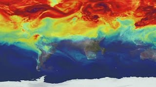 Animação da Nasa mostra rotas do CO2 ao redor do planeta [upl. by Larimor]