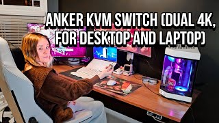 ULTIMATE Work amp Gaming Setup Anker KVM Switch Dual 4K For Desktop and Laptop UNBOXING [upl. by Billy]