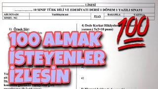 10Sınıf Edebiyat 1Dönem 1Yazılı [upl. by Ozneral]