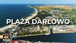 Plaża Darłowo  Plaża w Darłowie z drona  Lato  LECE W MIASTO™ 4k [upl. by Prinz]