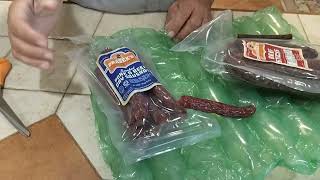 A Review on Praseks Family Smokehouse Pork and Beef Dry Sausage and Beef Sticks praseks elcampotx [upl. by Meeki]