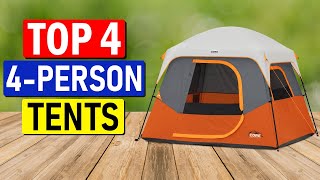 👉 TOP 4 Picks  Best 4 Person Camping Tents of 2023 Best Review [upl. by Anay180]