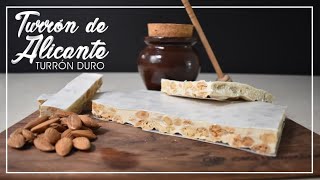 Como hacer Turrón tipo Alicante o turrón duro de almendras en casa Receta fácil paso a paso [upl. by Brana]