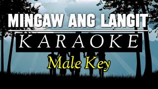 MINGAW ANG LANGIT  Karaoke  Male Key  Rex Apa [upl. by Bartie]