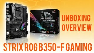 ASUS STRIX ROG B350F GAMING Motherboard Unboxing and Review [upl. by Star679]