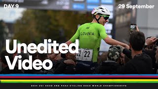 Day 9 Raw Video  2024 UCI Road and Paracycling Road World Championships [upl. by Ahsieuqal]