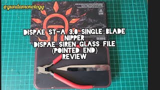 Dispae STA 30 Single Blade Nipper and Dispae Siren Glass File Pointed end Review [upl. by Ahsyen200]