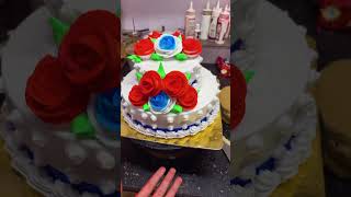 Double floor cake cake cakedecorating [upl. by Neelyahs]