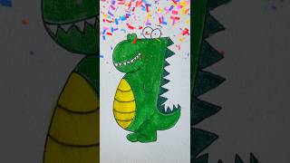 Easy dino drawing for kids🦖 [upl. by Trabue]