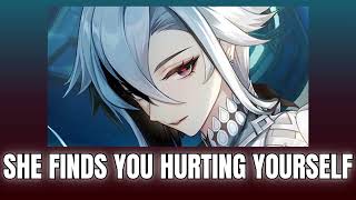 She finds you hurting yourself  Arlecchino x Listener  Genshin Impact ASMR [upl. by Nimsaj]