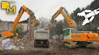 2x LIEBHERR R 926 BAGGER ❌ ABRISS BAUSTELLE GASTHOF ❌ ABBRUCH GRABOWSKI 2 [upl. by Dwight]