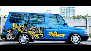 CARA MEMBUAT DESAIN STIKER MOBIL KIJANG SUPER TRANSFORMER GAUULLABISSS [upl. by Ainsley]