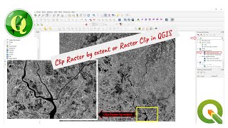 Clip Raster by Extent in QGIS II Clip Rater in QGIS II Clip Raster Data II Raster Clip by Extent [upl. by Ulberto]