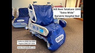 Hill Rom P1840 TotalCare Extrawide Bariatric Sport Bed [upl. by Redliw384]