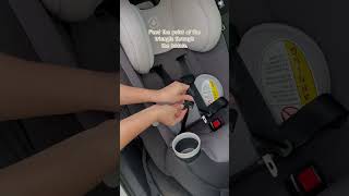 How to fix twisted car seat straps tips car cartips shorts momlife [upl. by Lyrrad151]